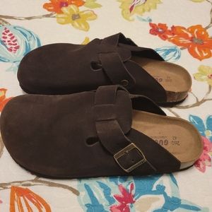 Womens brand new chocolate brown mule size 10